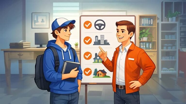 Image show an instructor is consultatting a student about ahihi pricing